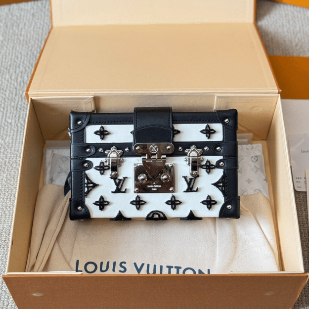 Louis Vuitton Side Trunk Mini Monogram Black/White 7.5 Inches