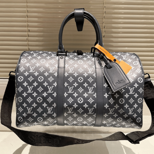 Louis Vuitton Keepall 40 Monogram Eclipse Dark Navy 15.7 Inches