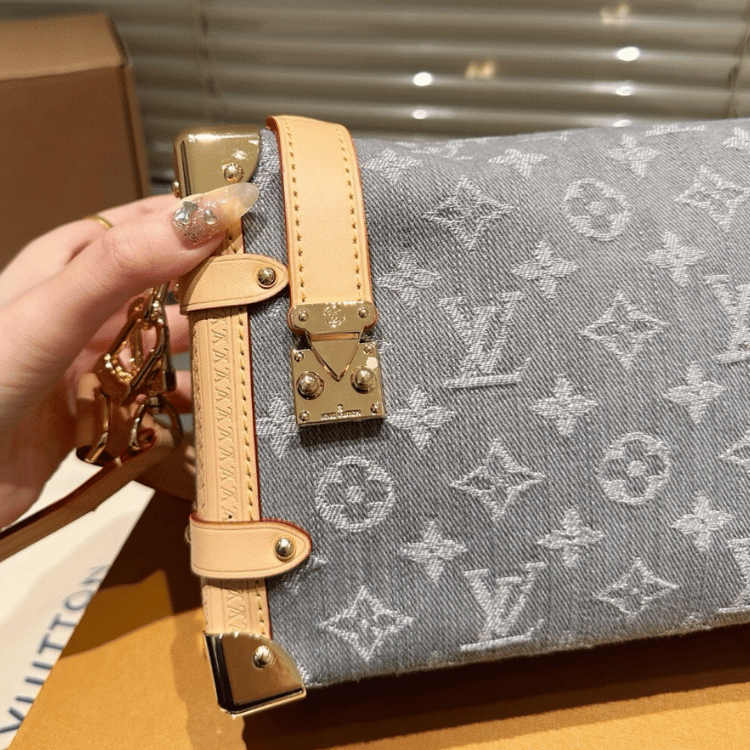 Louis Vuitton Side Trunk Guxiaoling Soft Box, Denim Grey, 9.4 in, M13285