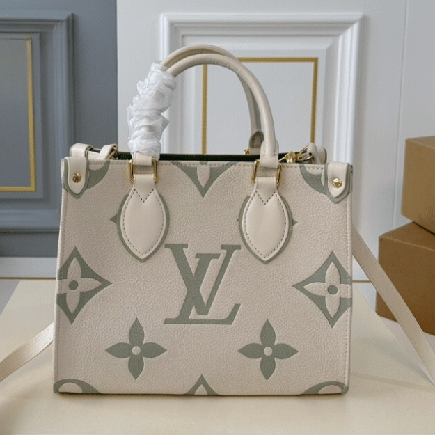 Louis Vuitton Onthego Small Monogram Ivory Sage 9.8 Inches