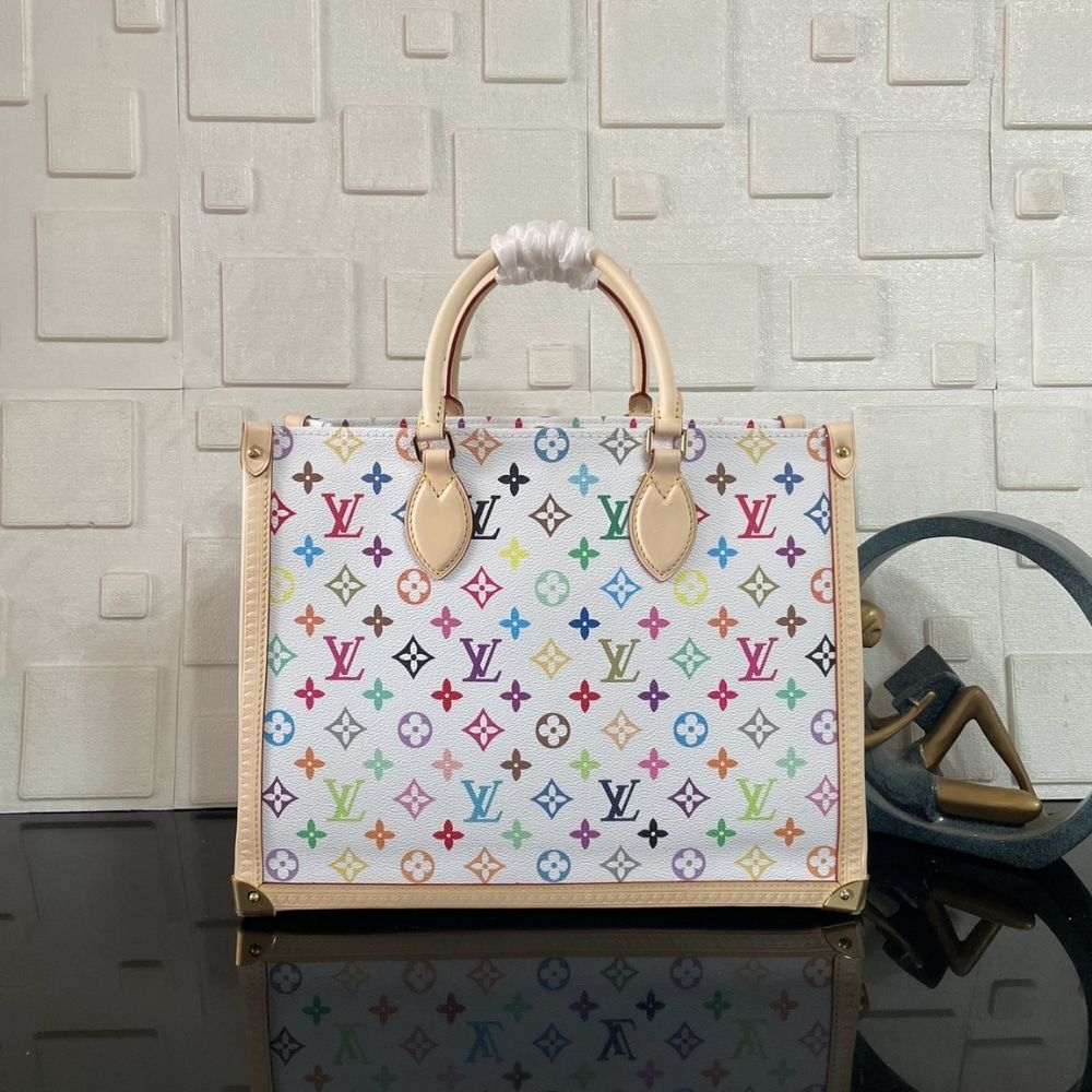 [Premium Quality] – Louis Vuitton Lv X Tm Onthego MM White 13.8 Inches M13079