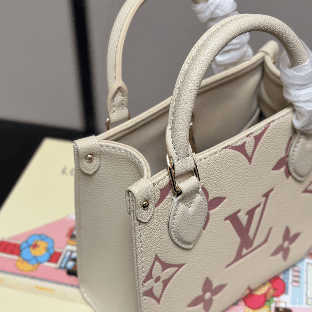 Louis Vuitton Onthego Mini Monogram Ivory Pink 7 Inches
