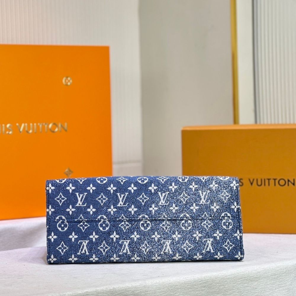 Louis Vuitton Onthego MM Denim Blue 14.0 Inches M59608
