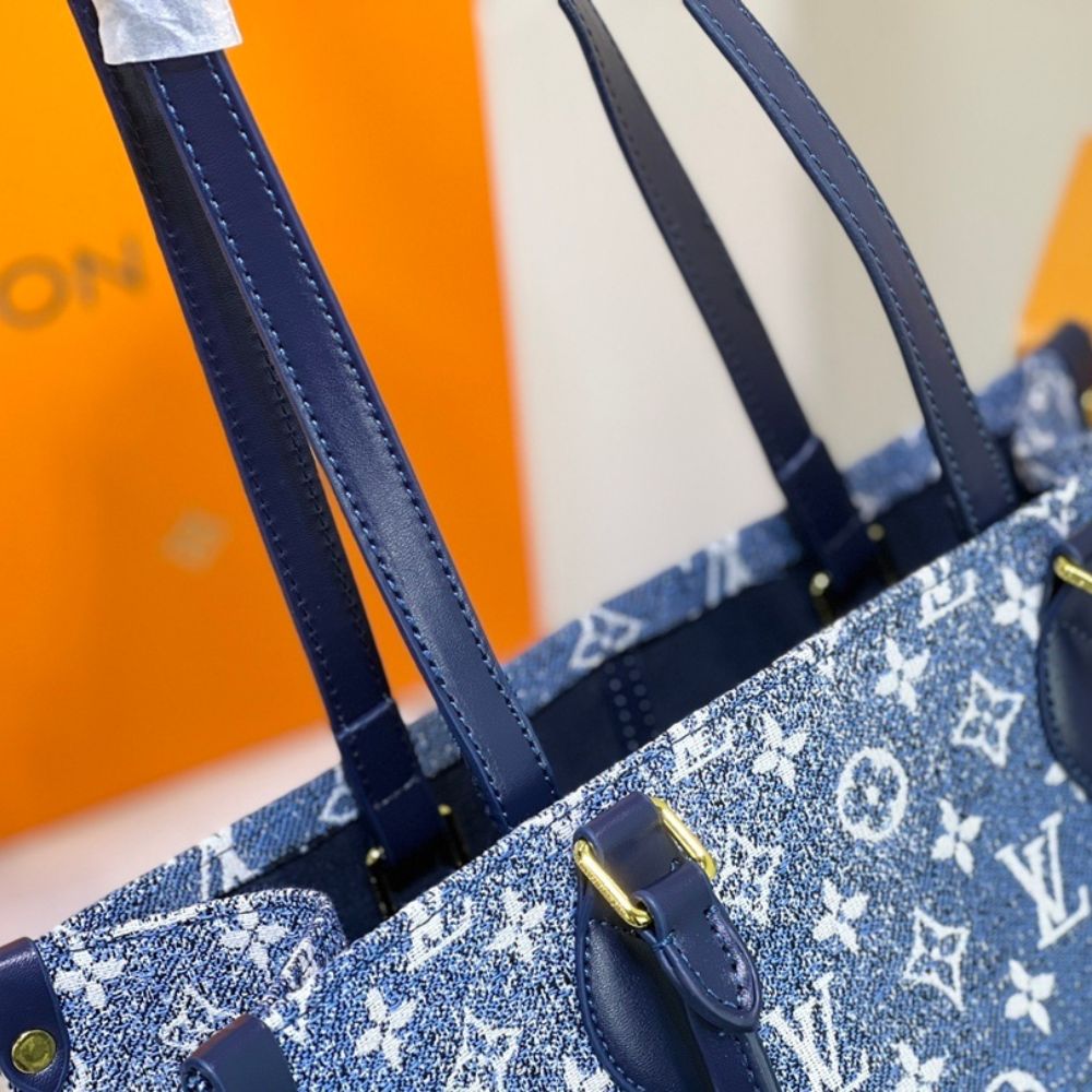 Louis Vuitton Onthego MM Denim Blue 14.0 Inches M59608