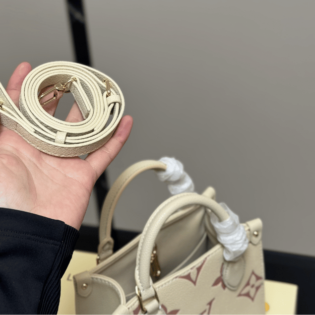 Louis Vuitton Onthego Mini Monogram Ivory Pink 7 Inches