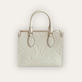 Louis Vuitton Onthego PM Cream Monogram 9.8 Inches