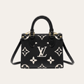 Louis Vuitton Onthego Mini Black White Monogram 7.1 Inches