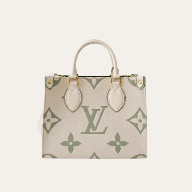Louis Vuitton Onthego Small Monogram Ivory Sage 9.8 Inches