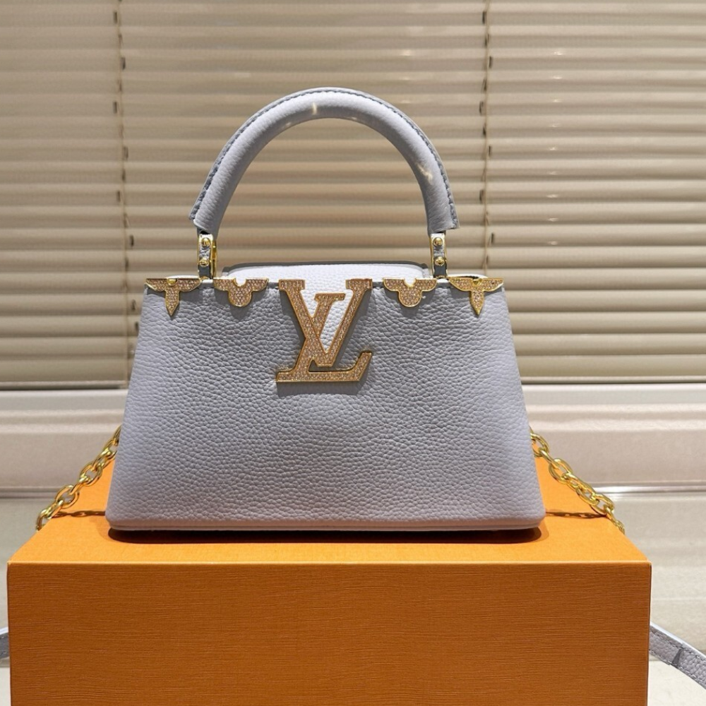 Louis Vuitton Capucines Nano Bag White 8.7 Inches