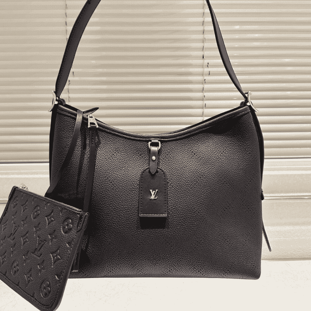 Louis Vuitton Carryall Monogram Empreinte Black 11.8 Inches