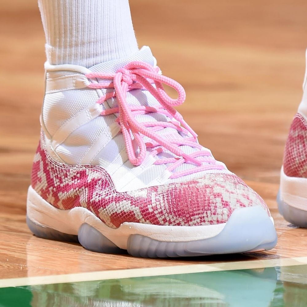 Air Jordan 11 Retro X OVO Pink Snakeskin White