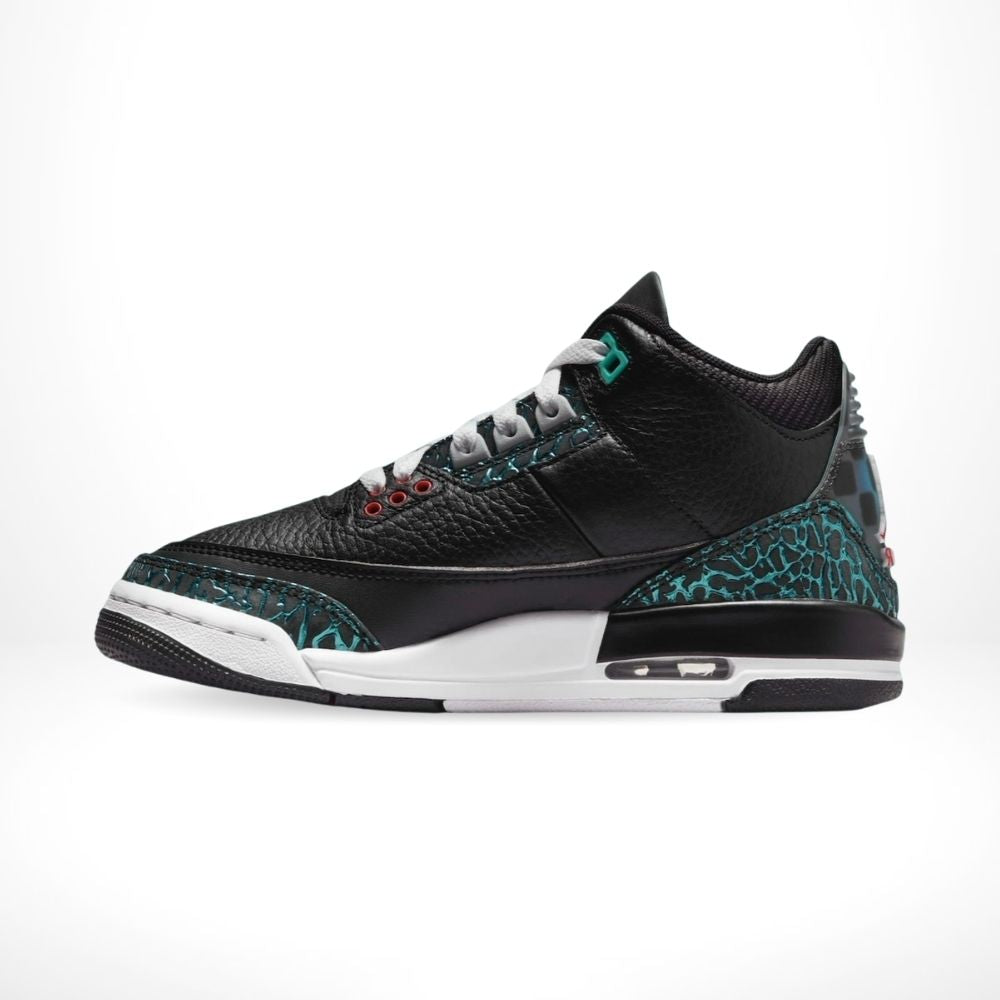 Air Jordan 3 Black and Hyper Jade
