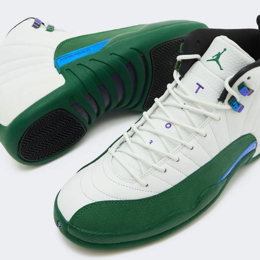 Air Jordan 12 Bucks White Green