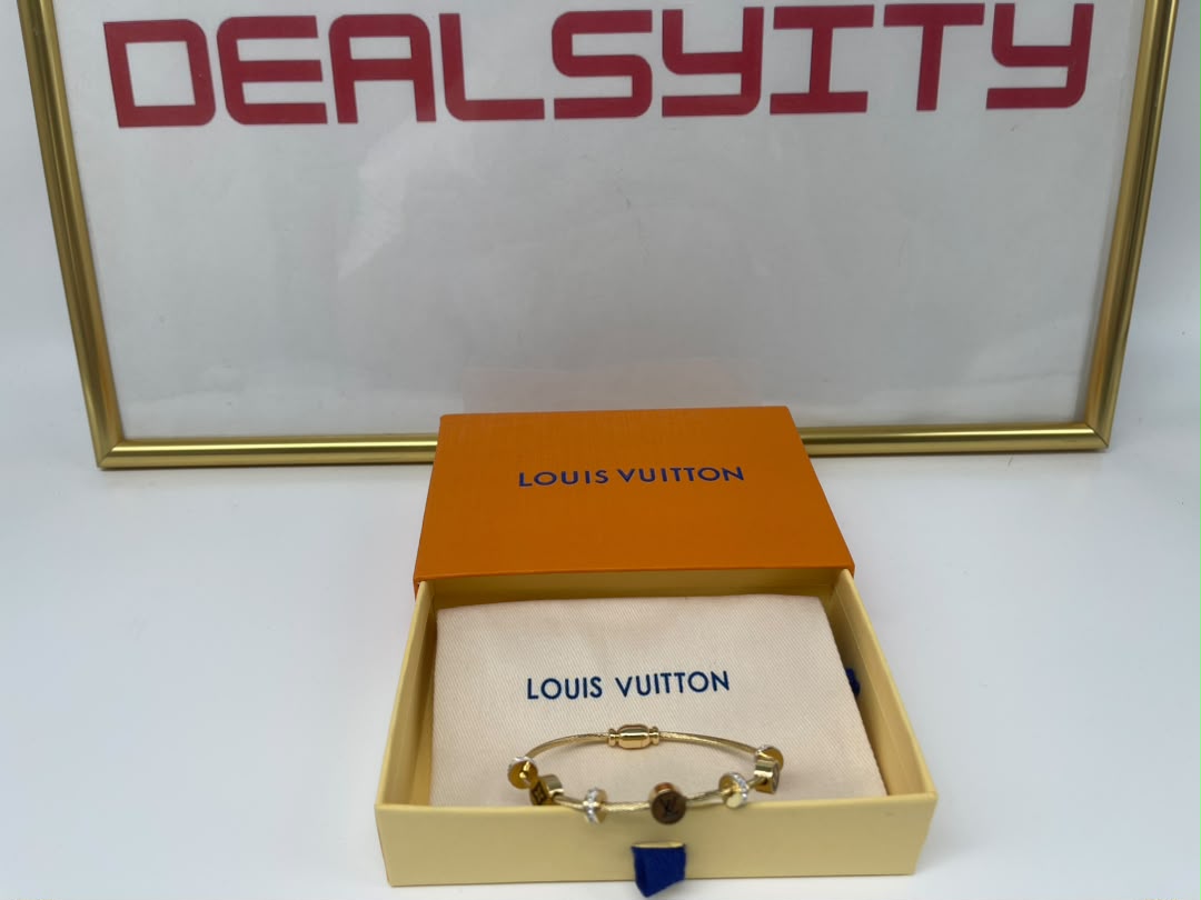 Louis Vuitton Lv Monogram Bracelet Gold