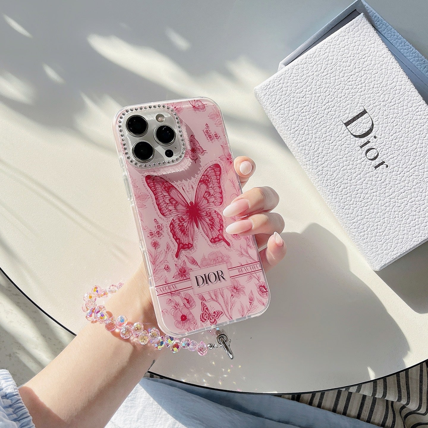 Serenityll™ 101918 iPhone Case – Dior-Inspired Luxury Design