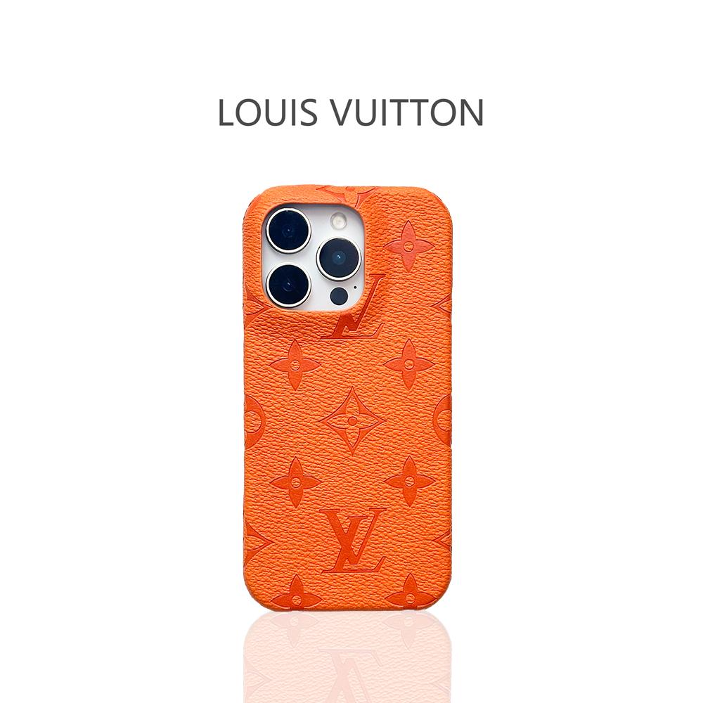 Louis Vuitton Inspired Orange Luxury iPhone Case