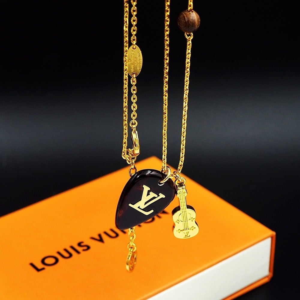 Louis Vuitton Lv Picks Necklace Gold M01865