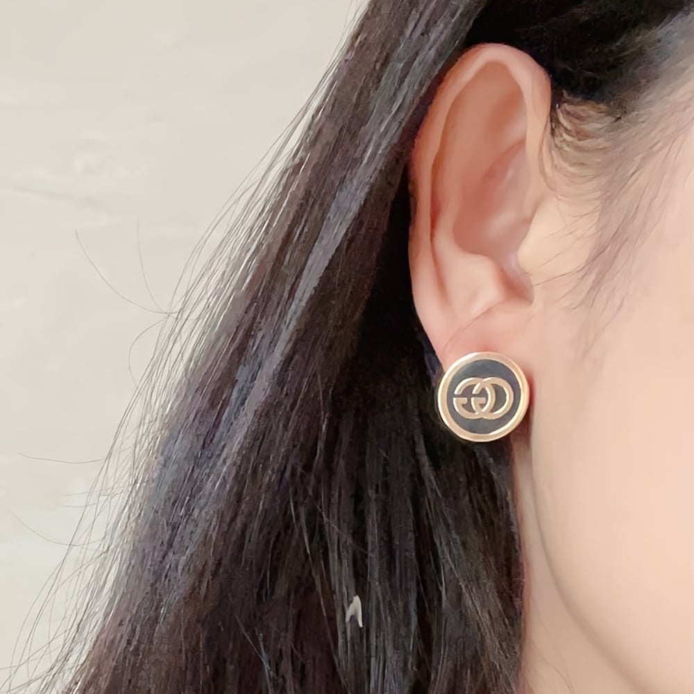 Gucci Interlocking Stud Earrings