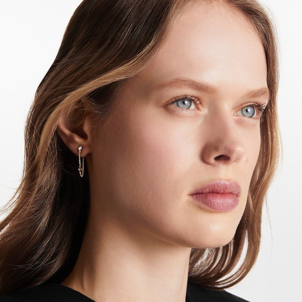 Louis Vuitton Petit Louis Earrings In Gold M00390