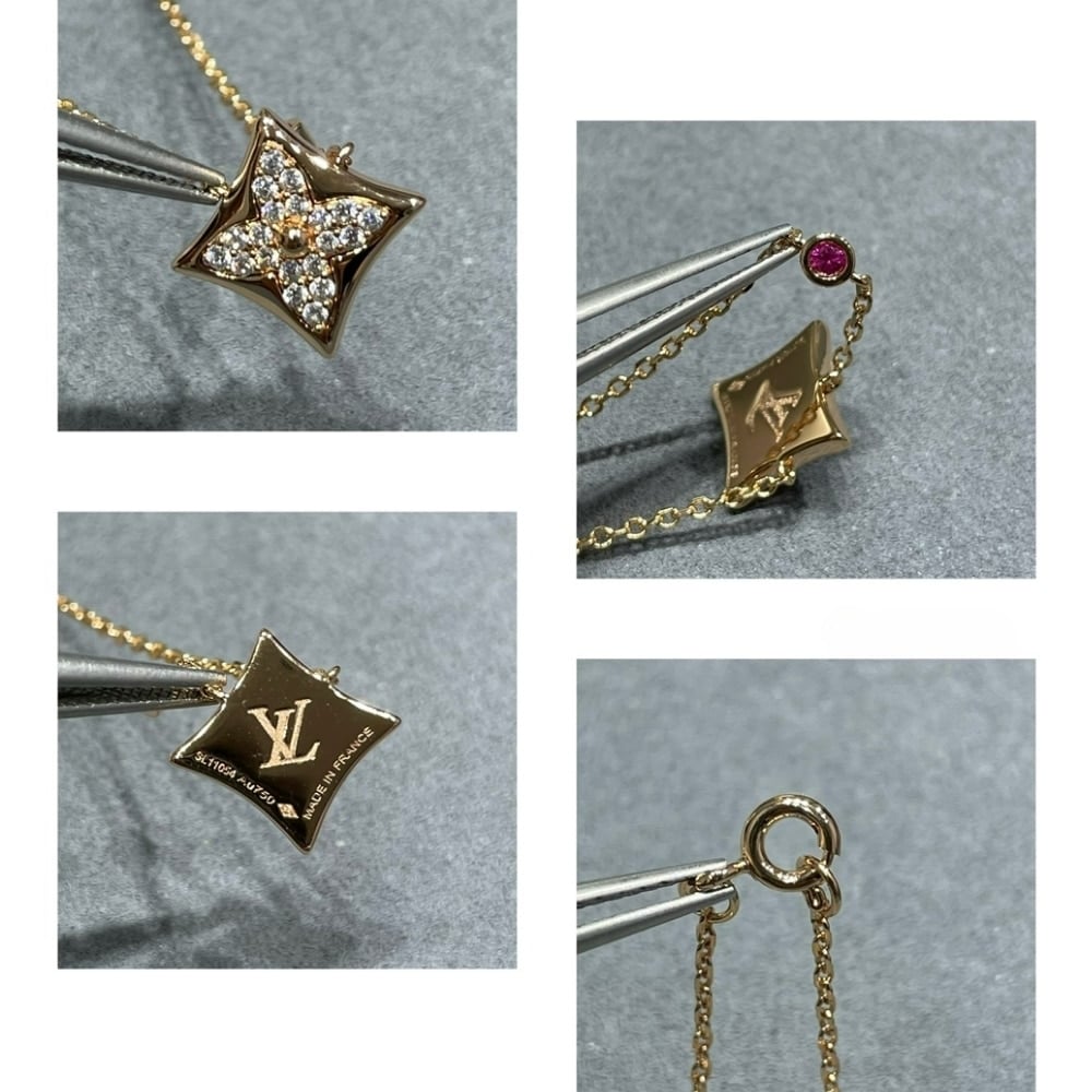 Louis Vuitton Color Blossom Qixi Limited Edition Bb Star Pendant Necklaces