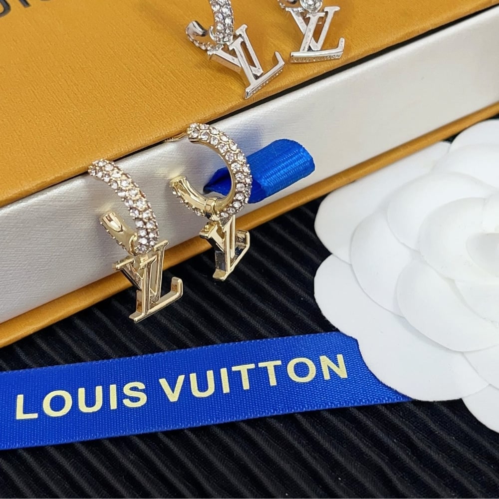 Louis Vuitton Lv Iconic Earrings Gold M01732