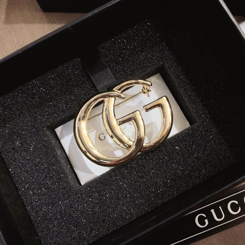 Gucci Gg Brooch Gold