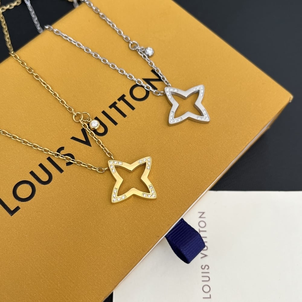 Louis Vuitton Ombre Blossom Pendant Pink Gold Q03083