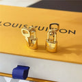 Louis Vuitton Lock It Earrings Gold