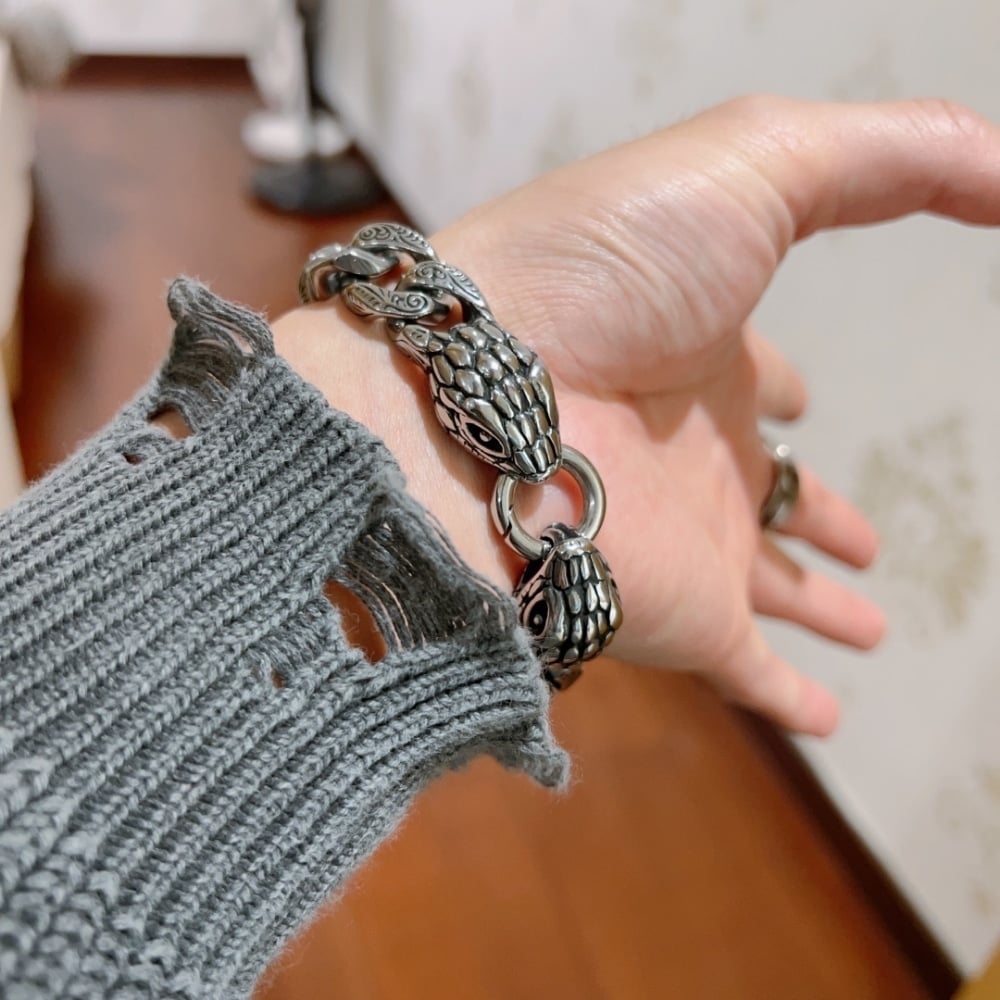 Gucci Snake Bracelet Silver