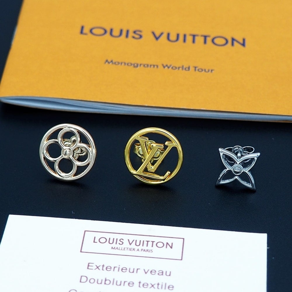 Louis Vuitton Lv Lace Earrings M01041