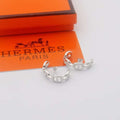 Hermes Chaine D’Ancre Enchainee Ear Climber Earring Silver