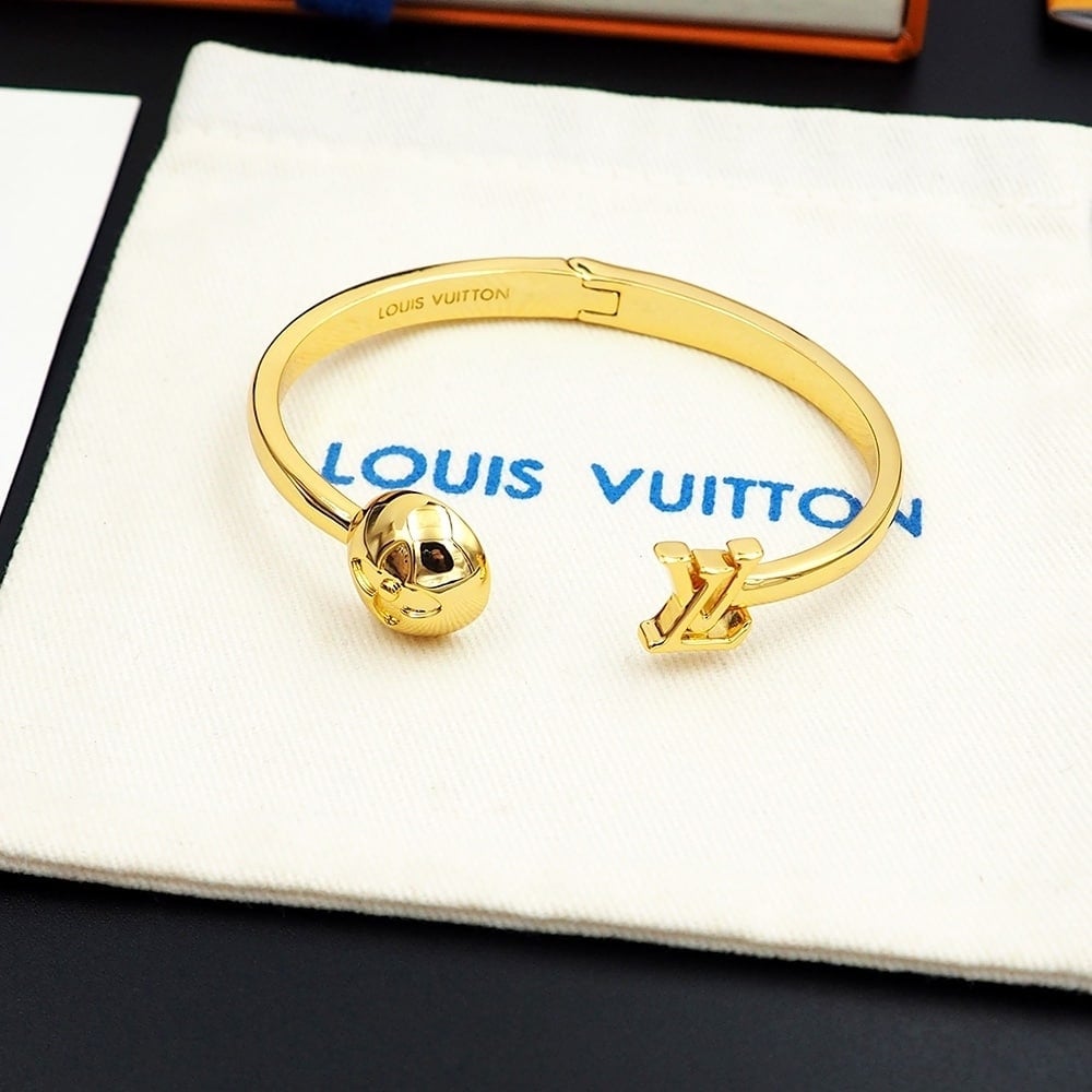 Louis Vuitton Cuff Braclet Gold