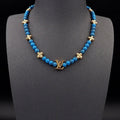 Louis Vuitton Turquoise Pearl Necklace Blue