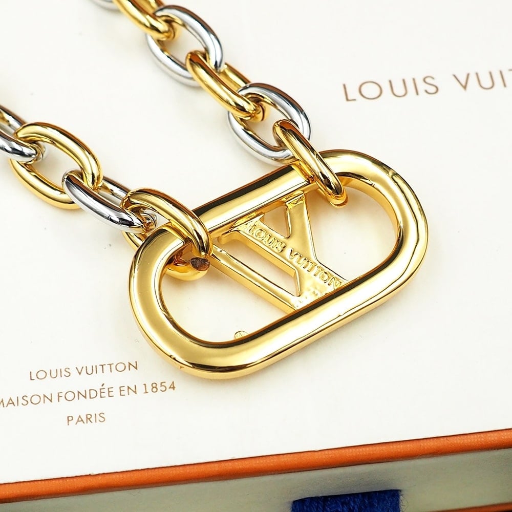 Louis Vuitton Everyday Chain Lv Bracelet Gold And Silver