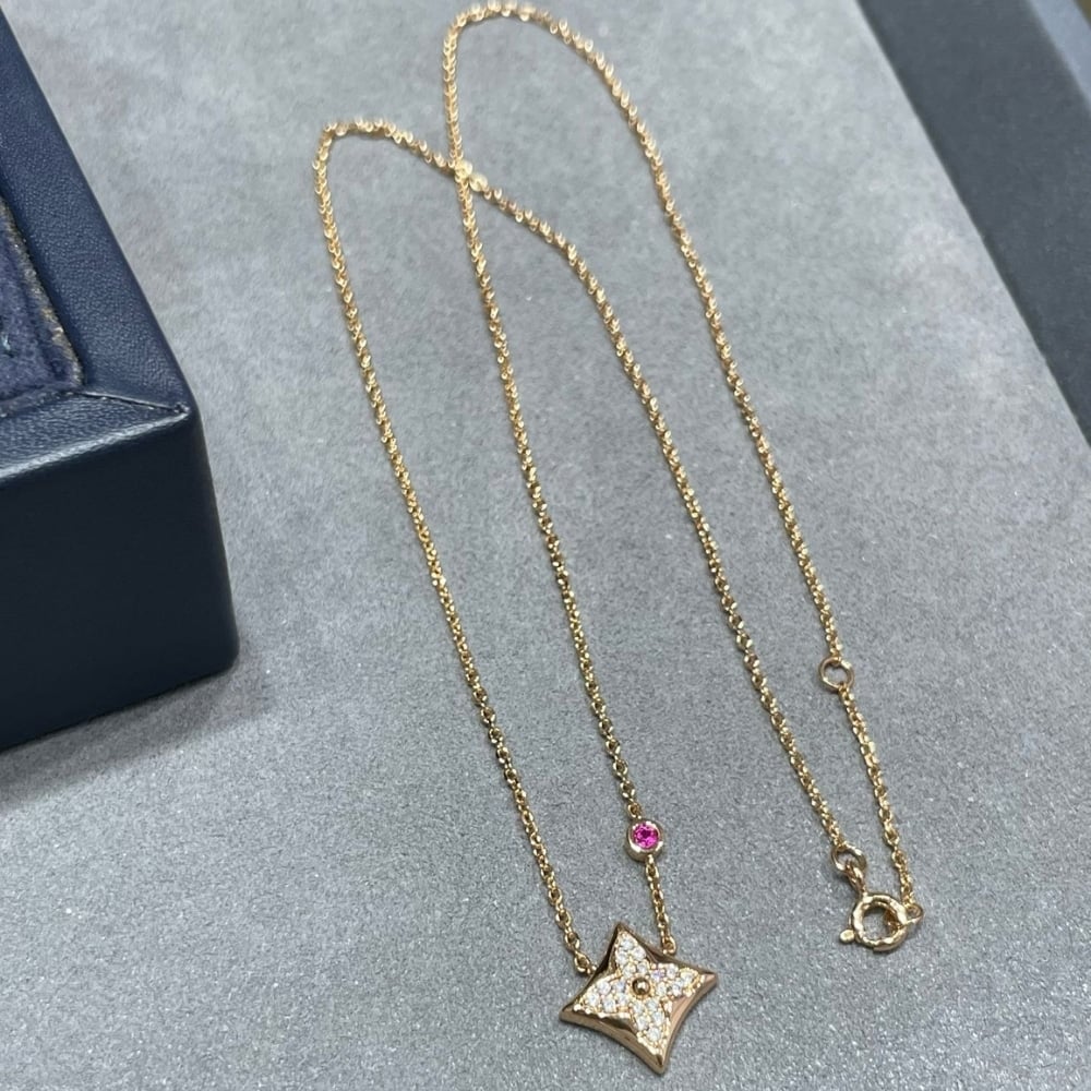 Louis Vuitton Color Blossom Qixi Limited Edition Bb Star Pendant Necklaces