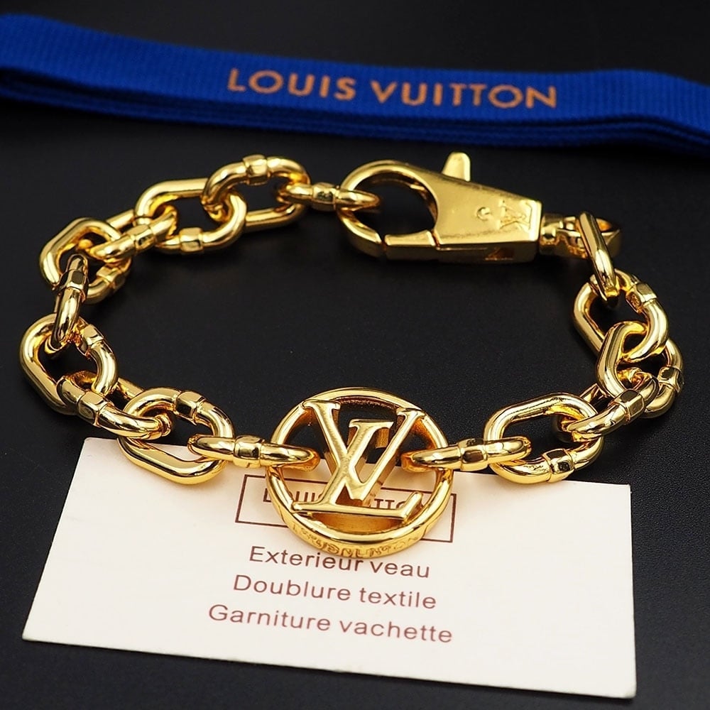 Louis Vuitton Chain Bracelet Gold
