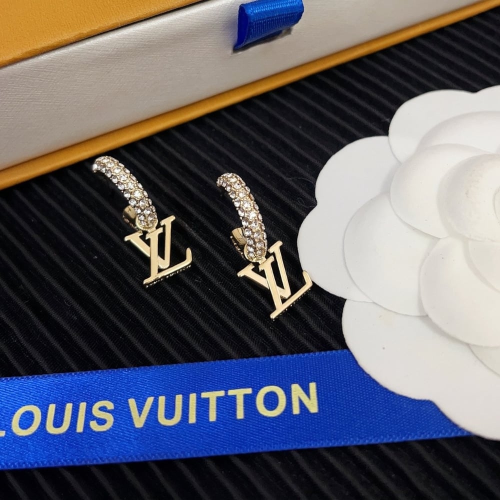 Louis Vuitton Lv Iconic Earrings Gold M01732