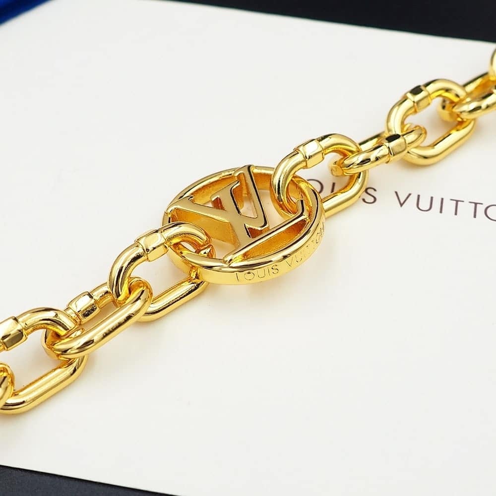 Louis Vuitton Chain Bracelet Gold