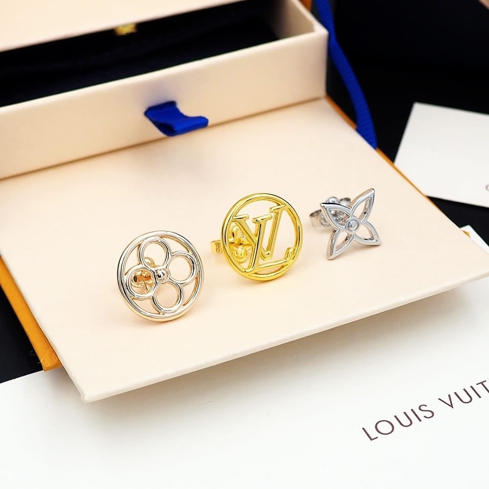 Louis Vuitton Lv Lace Earrings M01041