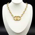 Louis Vuitton Everyday Chain Lv Necklace Gold And Silver