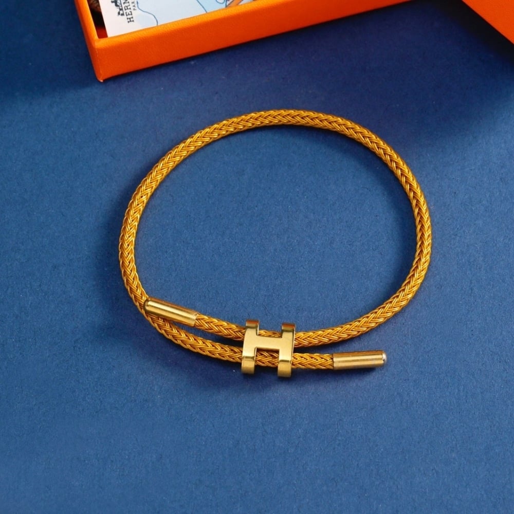 Hermes Rope Chain Bracelet Yellow