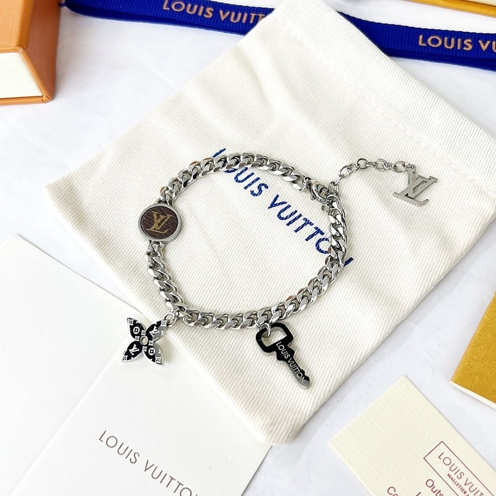 Louis Vuitton Monogram Lock Silver
