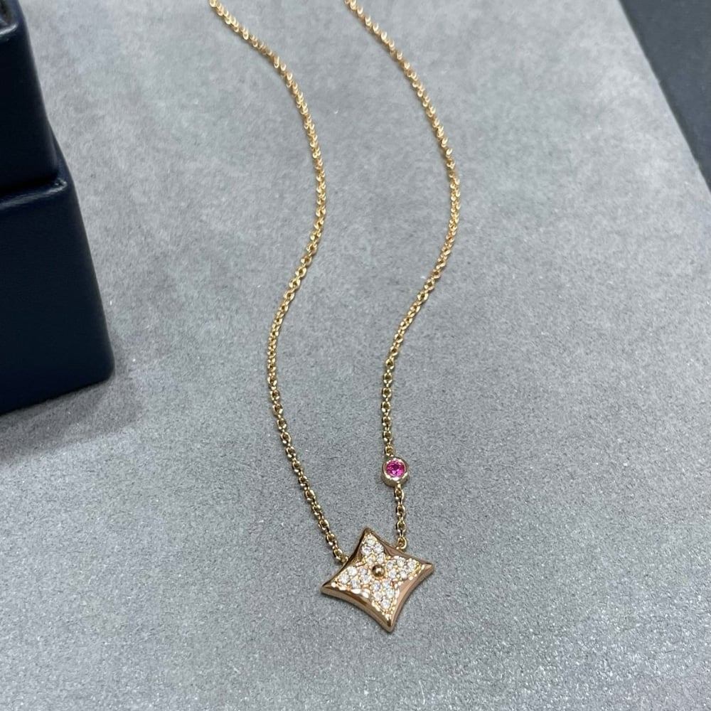 Louis Vuitton Color Blossom Qixi Limited Edition Bb Star Pendant Necklaces