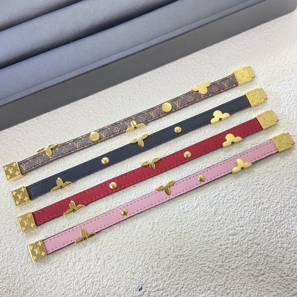 Louis Vuitton Reversible Monogram Bracelet Red