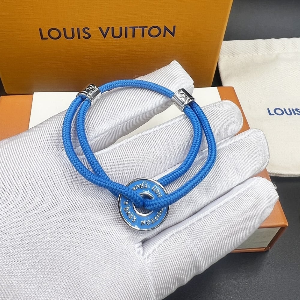 Louis Vuitton Wristbands Men Bracelet Blue