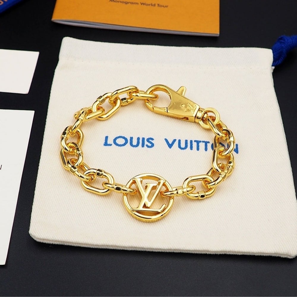 Louis Vuitton Chain Bracelet Gold