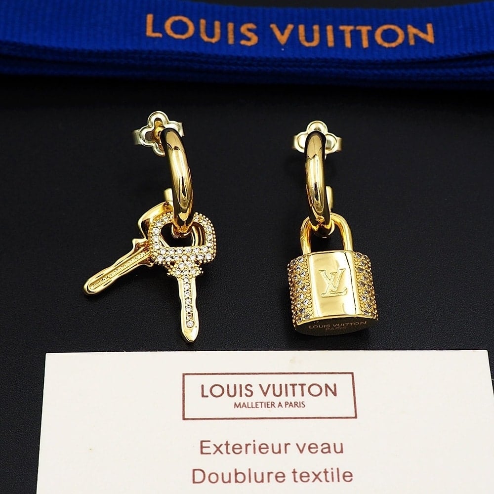 Louis Vuitton Lv Padlock Earrings M01583