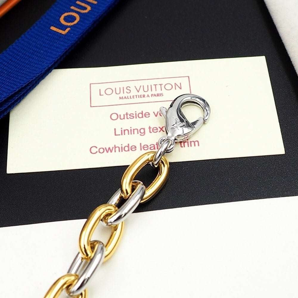Louis Vuitton Everyday Chain Lv Bracelet Gold And Silver