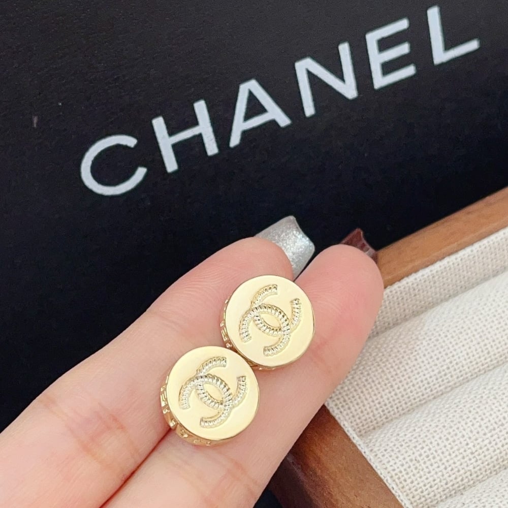 Chanel Gold Mini Earrings