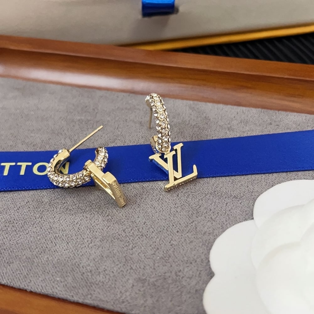 Louis Vuitton Lv Iconic Earrings Gold M01732